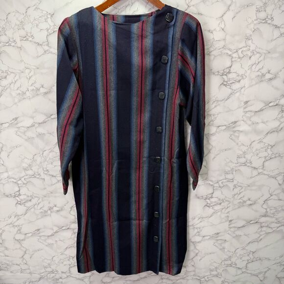 Vintage Studio Design Wool Dress sz 10 # G802 - Picture 1 of 6